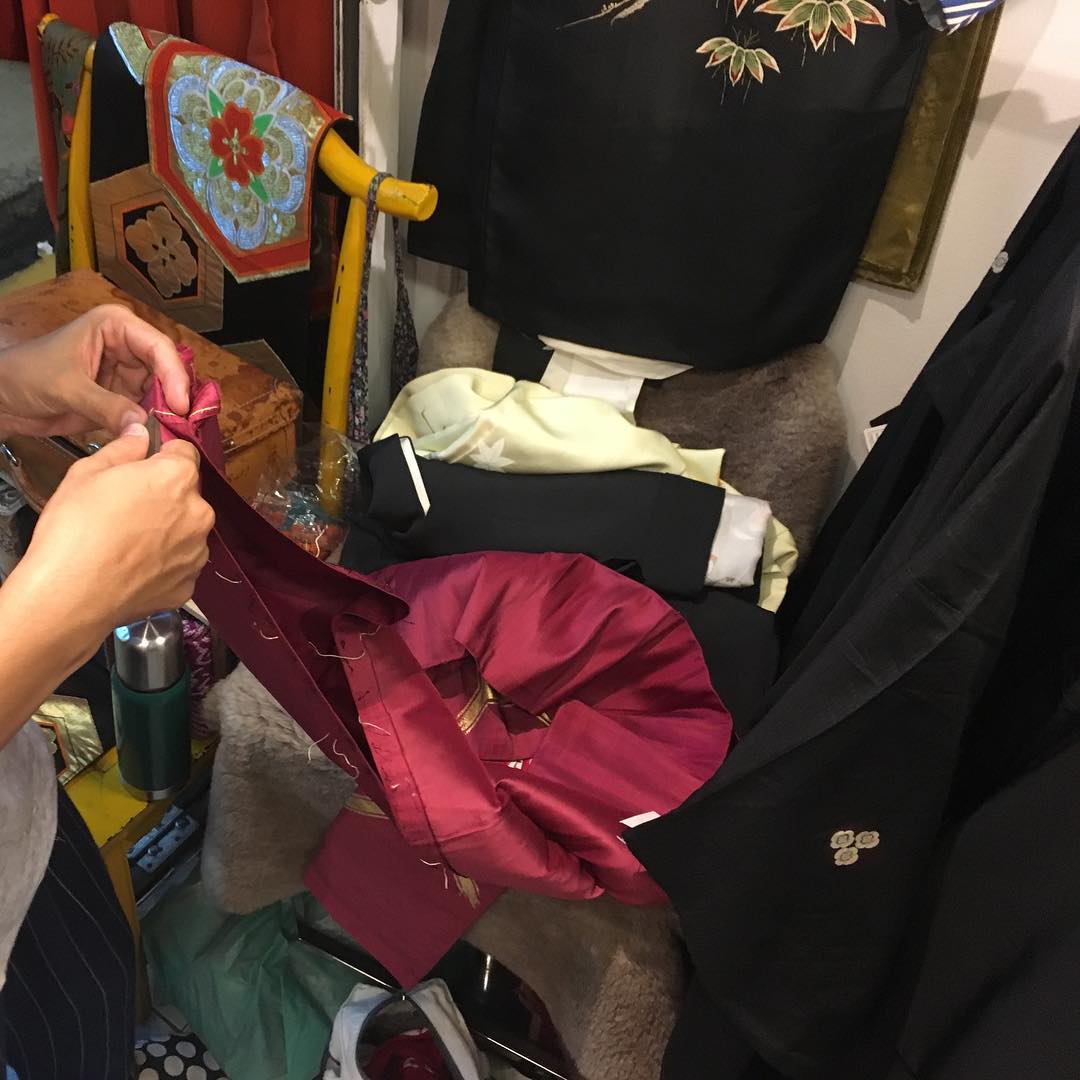 Customer wearing Sumo Vintage